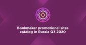 Bookmaker promotional sites catalog in Russia Q3 2020