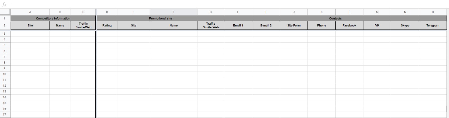 Excel table customization 2