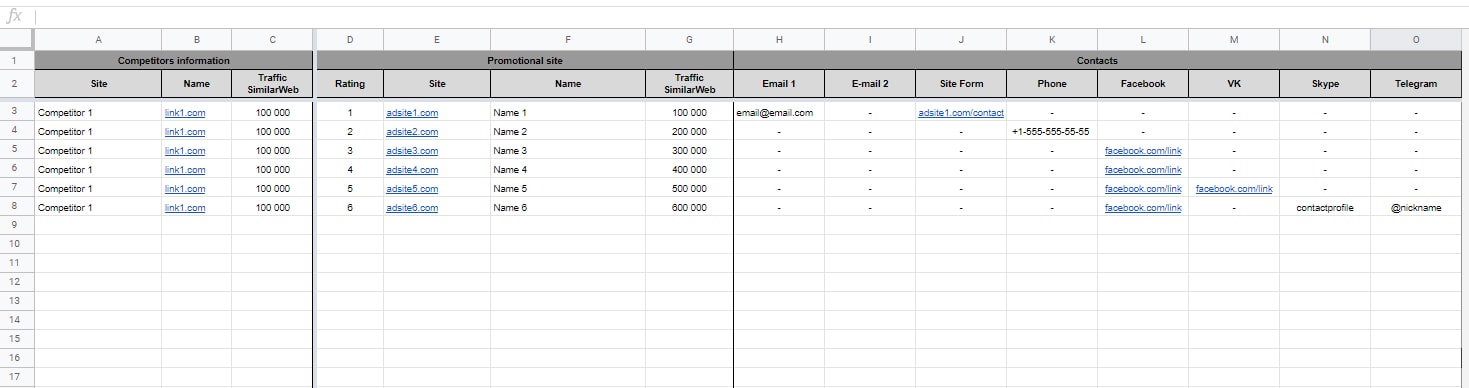 Excel table customization 3