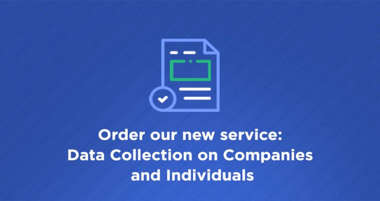 Order our new service Data Collection on Companies and Individuals