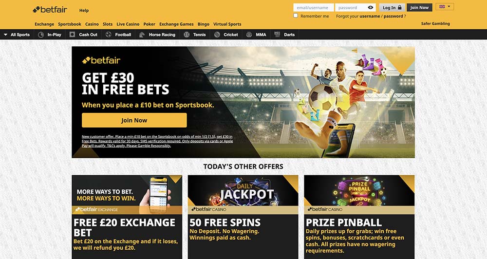 Betfair the best choice for betting and gambling