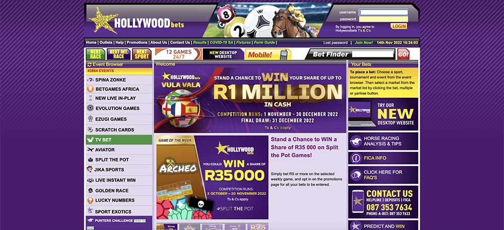 Hollywoodbets is the leading operator in South Africa