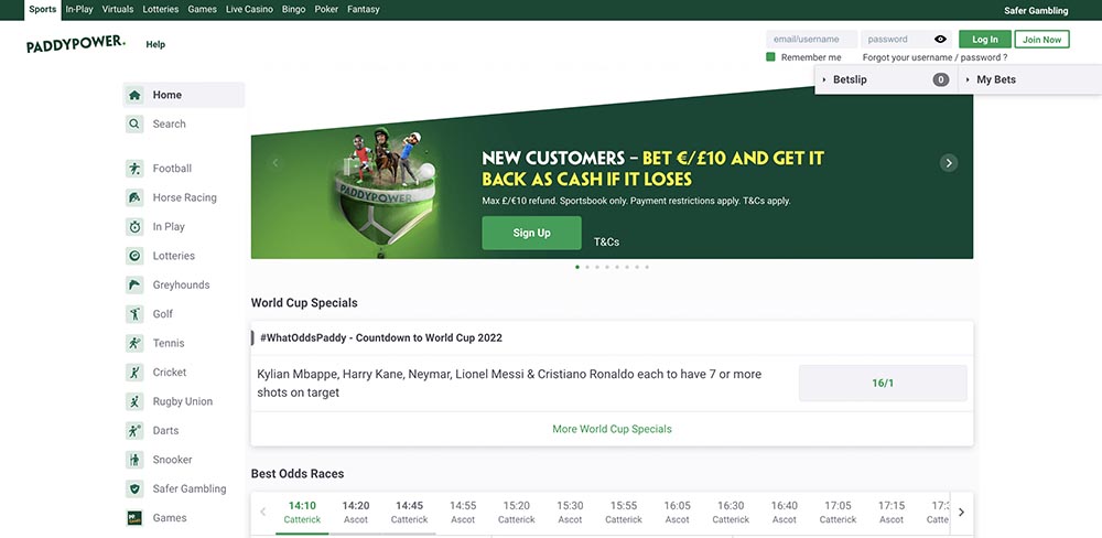 Paddy Power as a casino with an excellent reputation