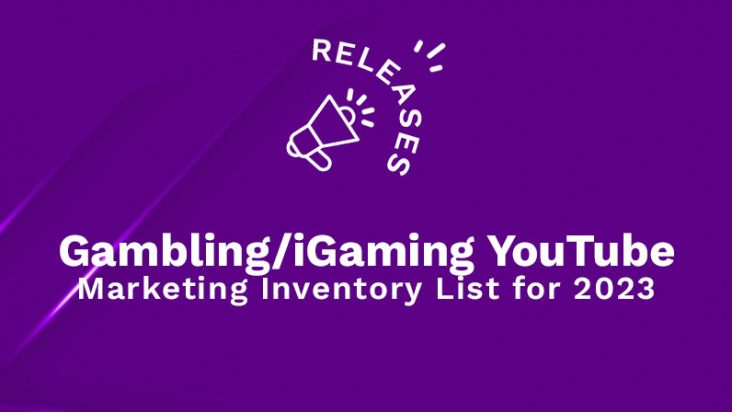 Gambling iGaming YouTube Marketing Inventory List 2023