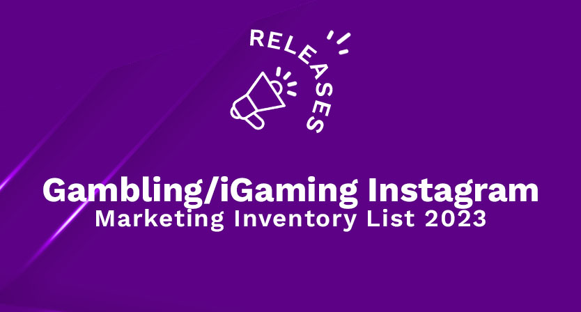 Gambling iGaming Instagram Marketing Inventory List 2023