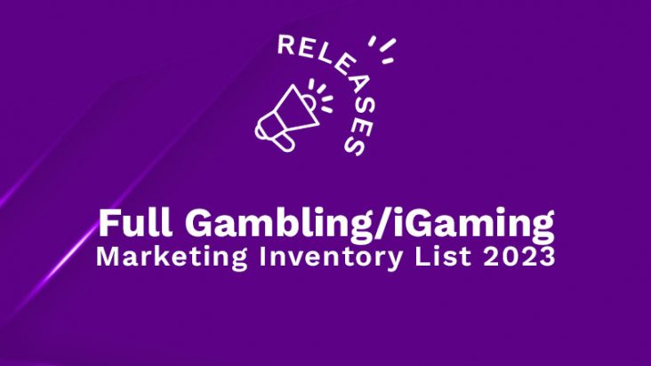 Full Gambling iGaming Marketing Inventory List 2023