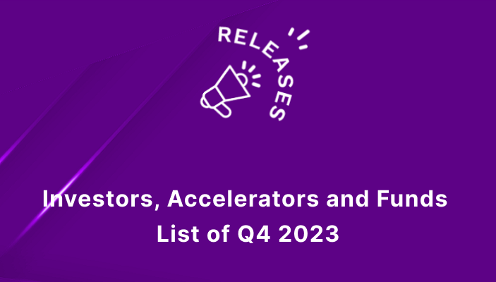 List of Investors, Accelerators and Funds Q4 2023