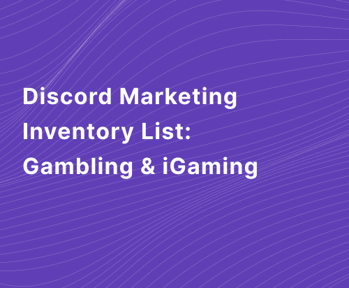 Discord Marketing Inventory List