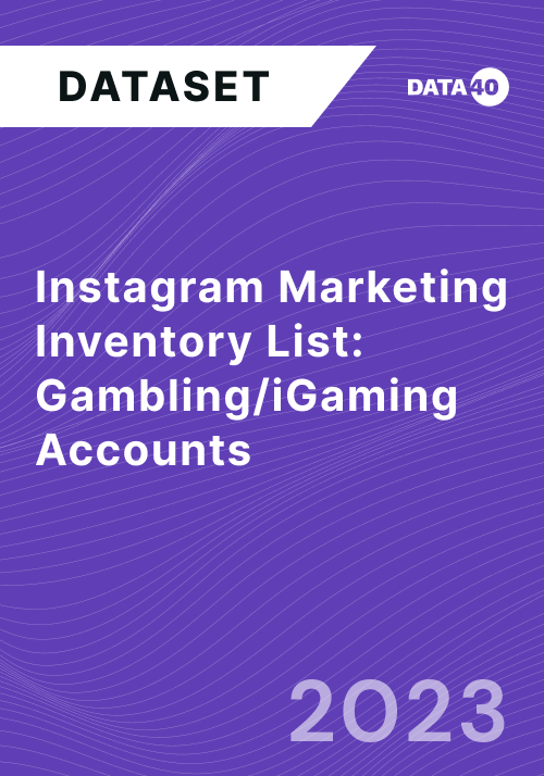 Instagram Marketing Inventory List - Gambling iGaming Channels