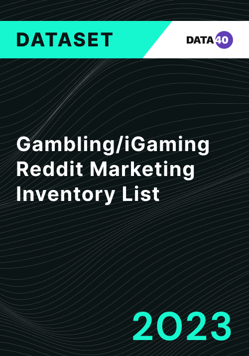 Gambling iGaming Reddit Marketing Inventory List 2023