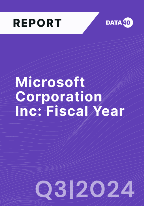 Microsoft Corporation Q3FY24 Report Overview