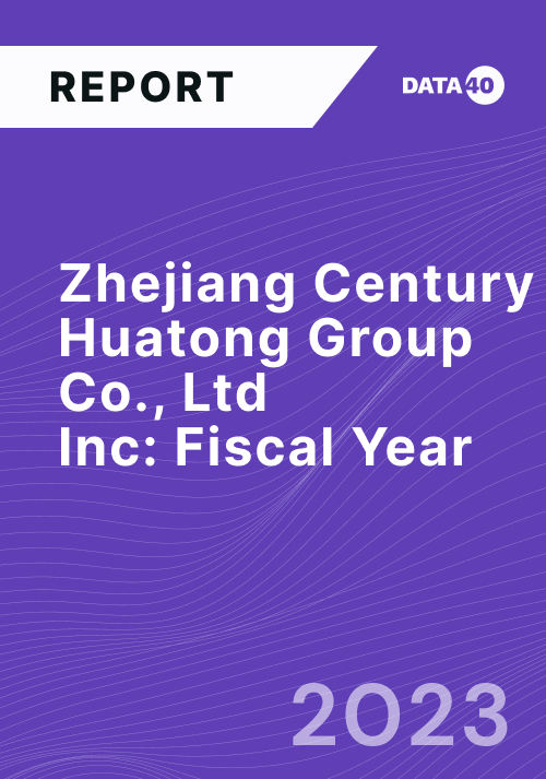 Zhejiang Century Huatong Group Co.,Ltd FY23 Report Overview