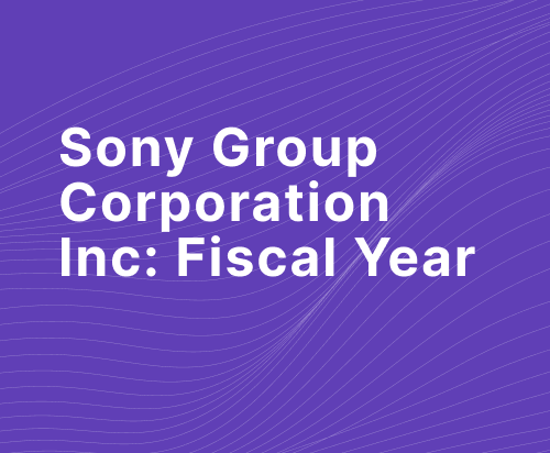 Sony Group Corporation Q1FY24 Report Overview