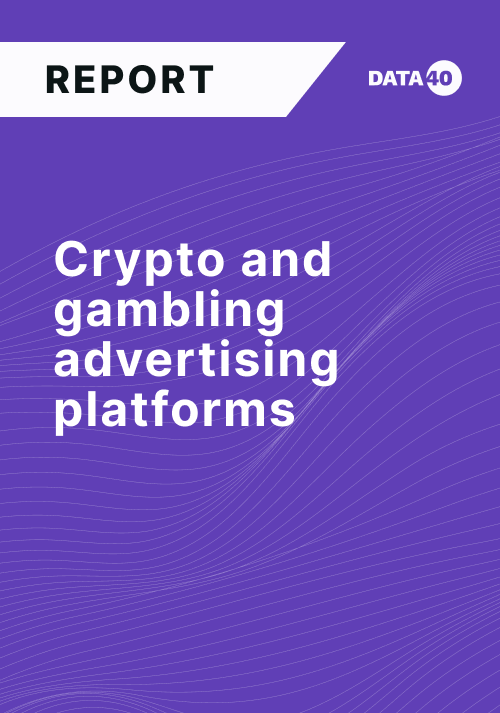 Crypto and gambling advertising platforms