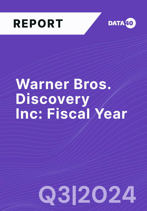 Warner Bros. Discovery, Inc Q3FY24 Report Overview